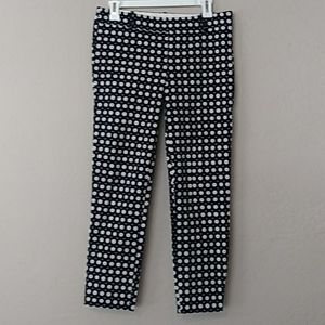 Navy J crew pants stretch zippers on the side